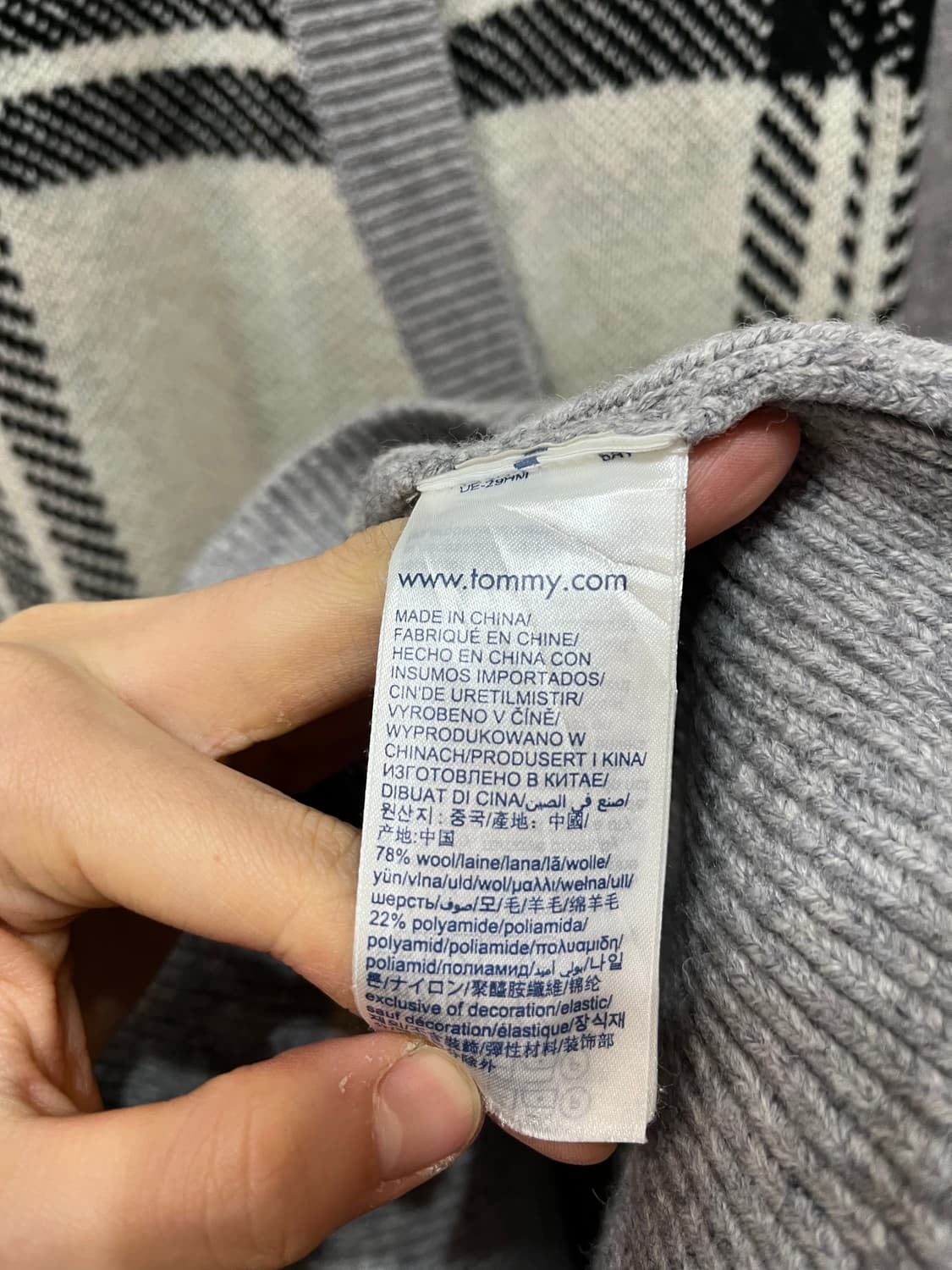 타미힐피거 울 후디 니트 원피스 S 상품이미지6