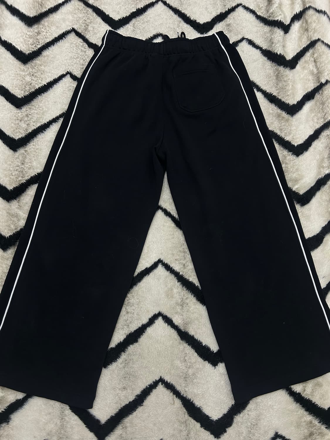 [L]HDEX 리버스 와이드 스웨트 팬츠/블랙 상품이미지4