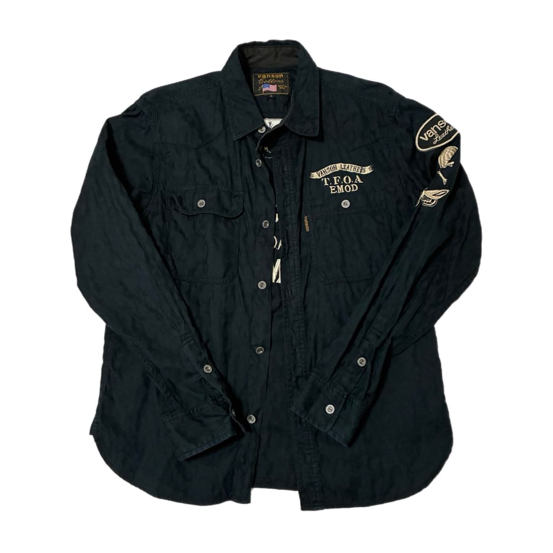 Vanson Leathers X TFOA leopard shirts 상품이미지1