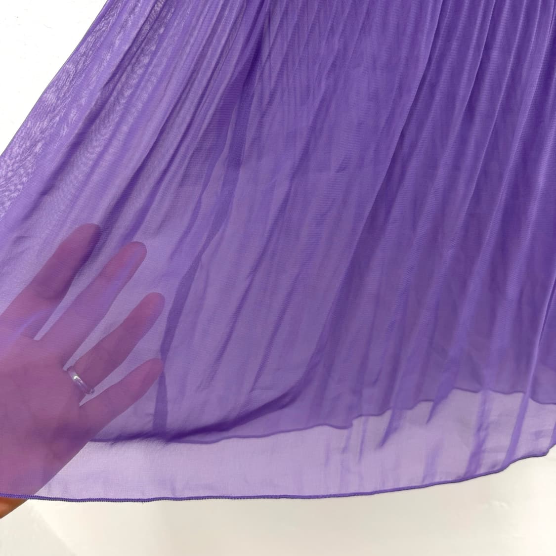 purple chiffon pleated skirt 상품이미지4