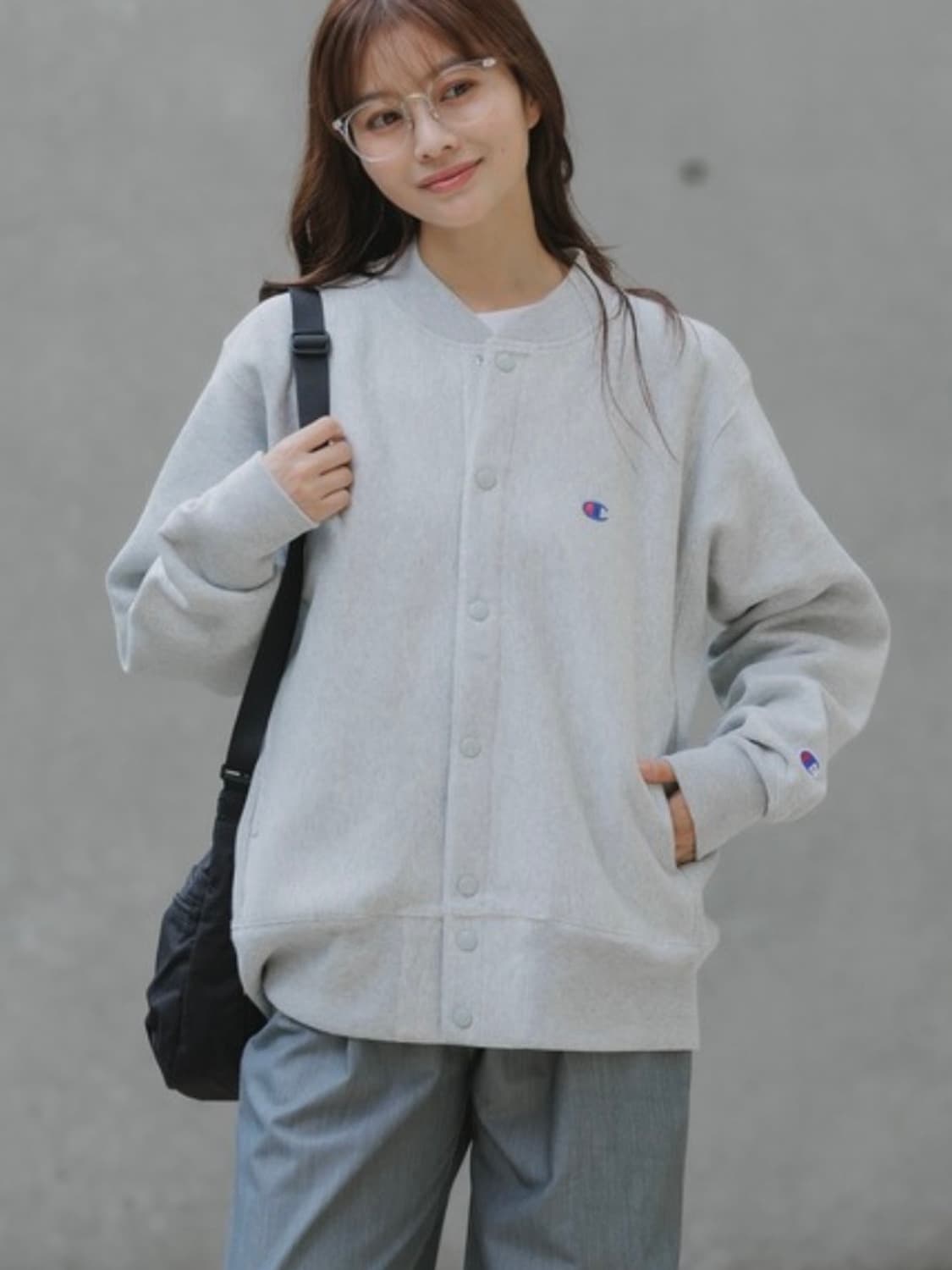 챔피온 스냅 스웻셔츠 챔피온 점퍼 상품이미지1