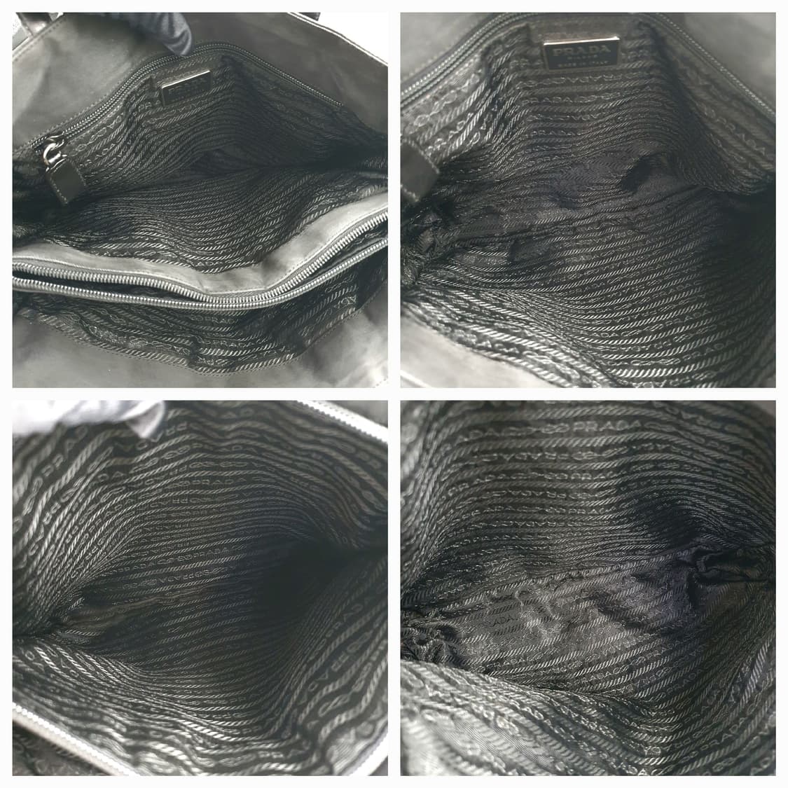 프라다 리나일론 삼각로고 블랙 미듐 숄더백 B6222 상품이미지10