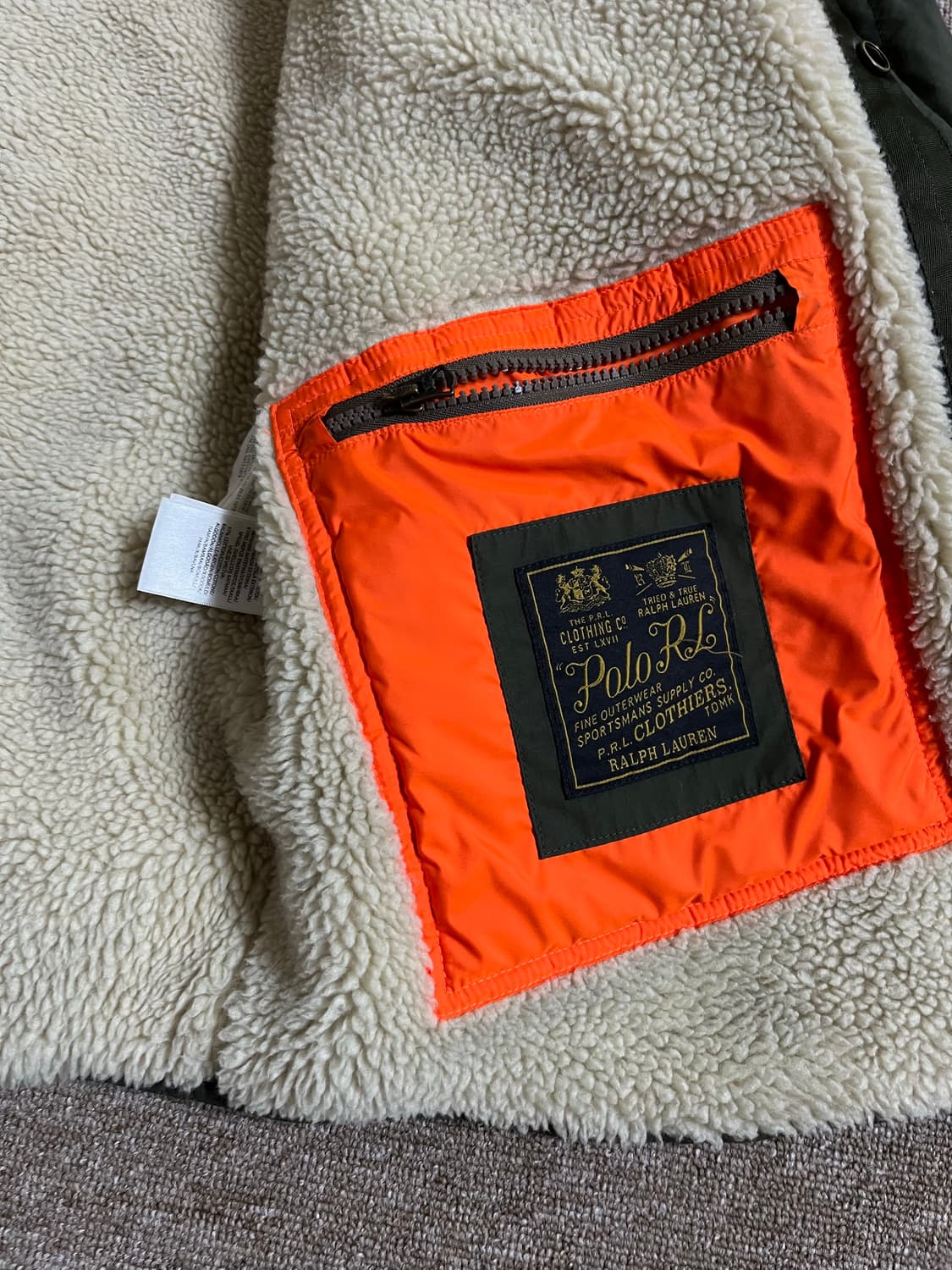 폴로 랄프로렌 퀄팅 양털 자켓 사이즈 M 상품이미지8