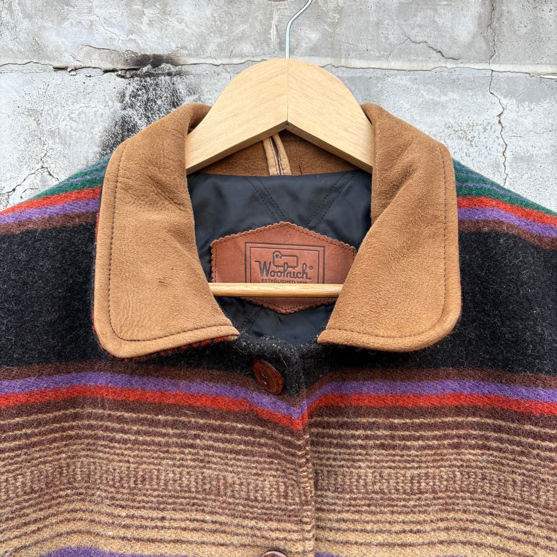 Woolrich 90s 울리치 울 블랭킷 코트 자켓 상품이미지3