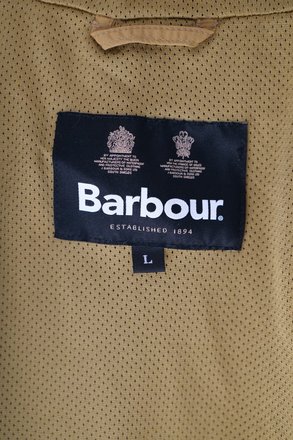 바버 논왁스 옐로우 카키 후드 자켓 L 상품이미지7