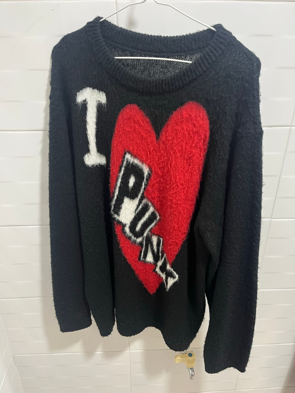 플러티 i love punk 니트 상품이미지1