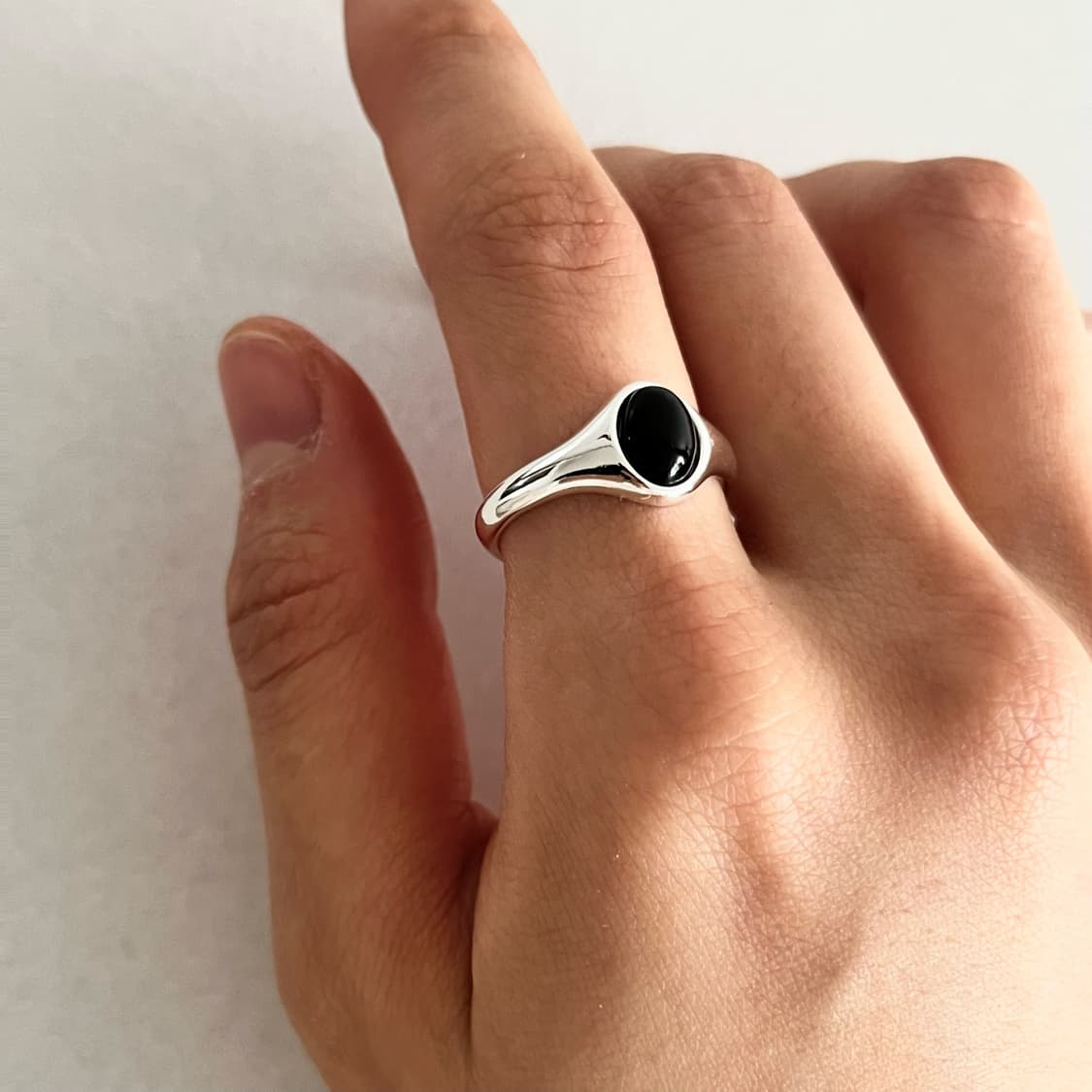 블랙 원석 반지 상품이미지5