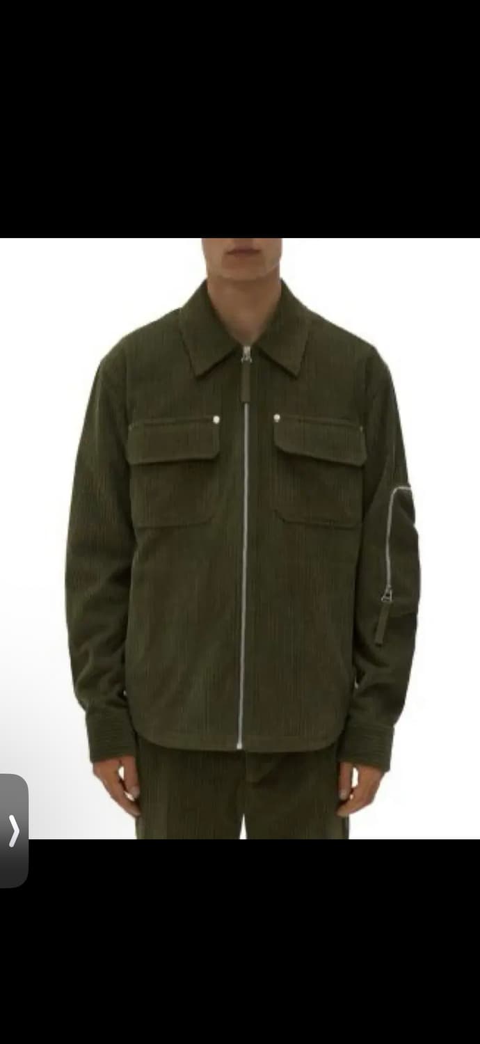 헬무트랭 코듀로이 셔츠자켓 카키 L 상품이미지5