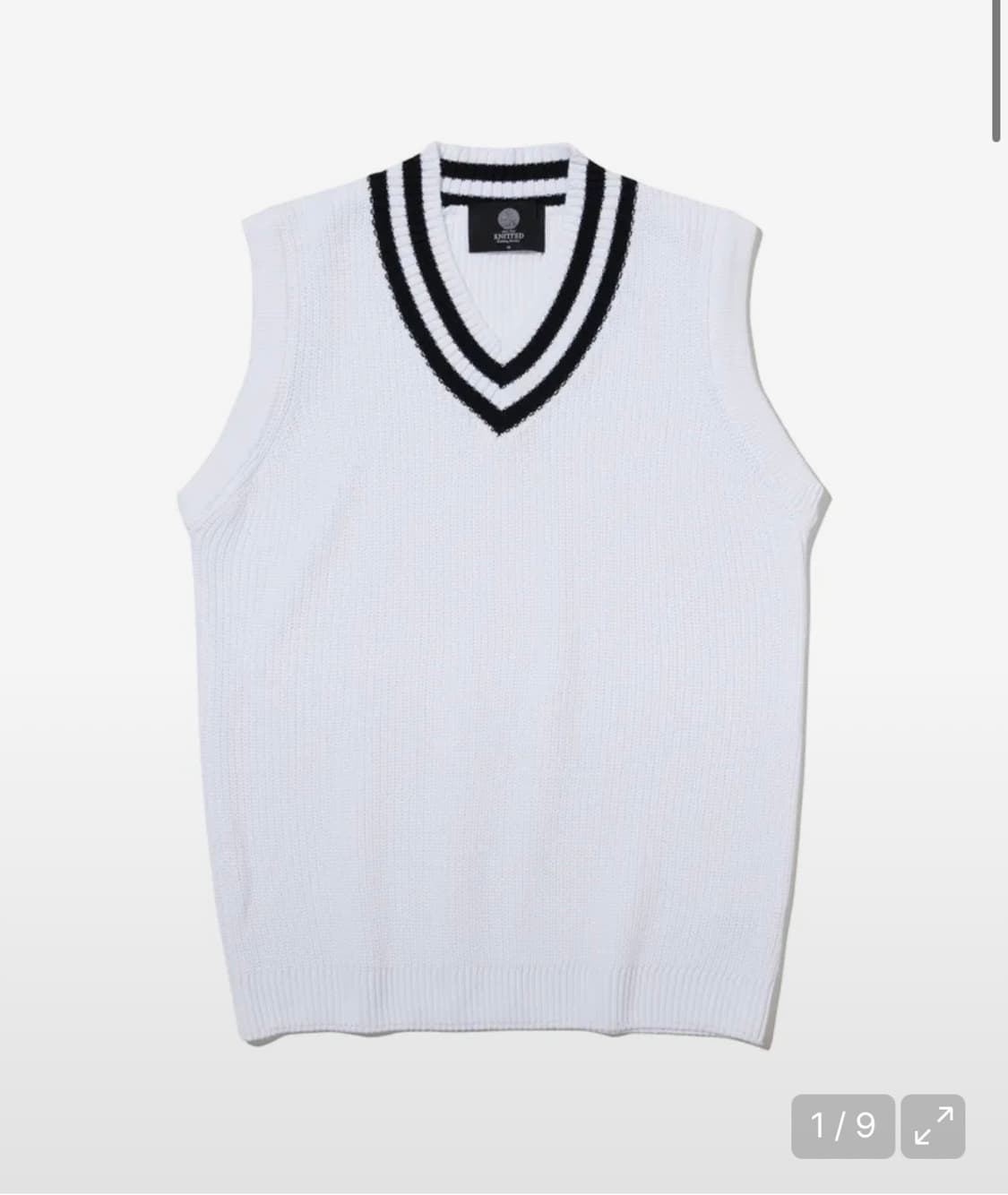 니티드 소프트코튼 브이넥 조끼 상품이미지1