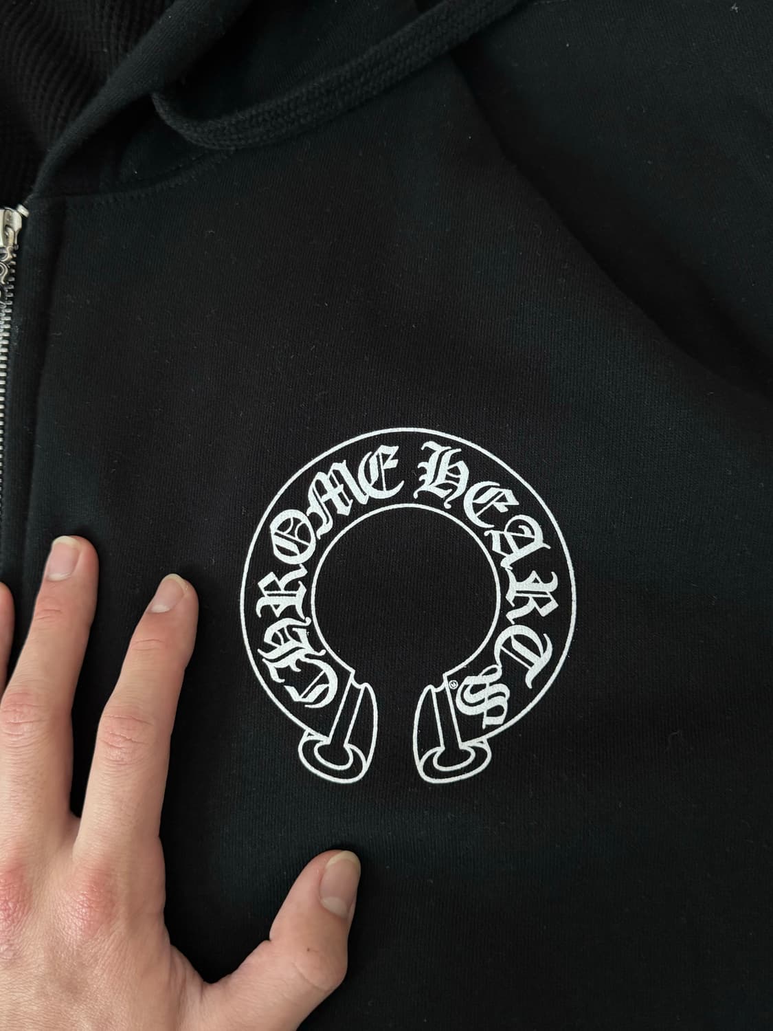 크롬하츠 홀스슈 플로랄 헤비웨이트 후드집업 l사이즈 상품이미지2