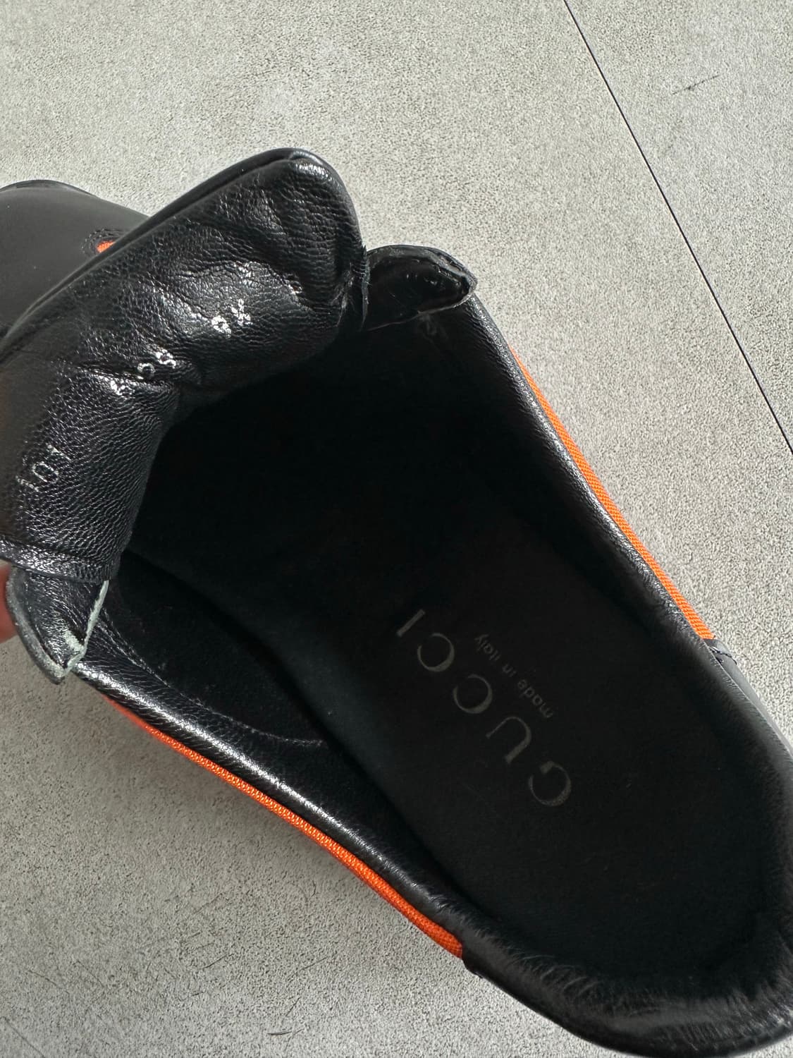 구찌 2000s 오렌지 벨크로 테크 스니커즈 상품이미지9