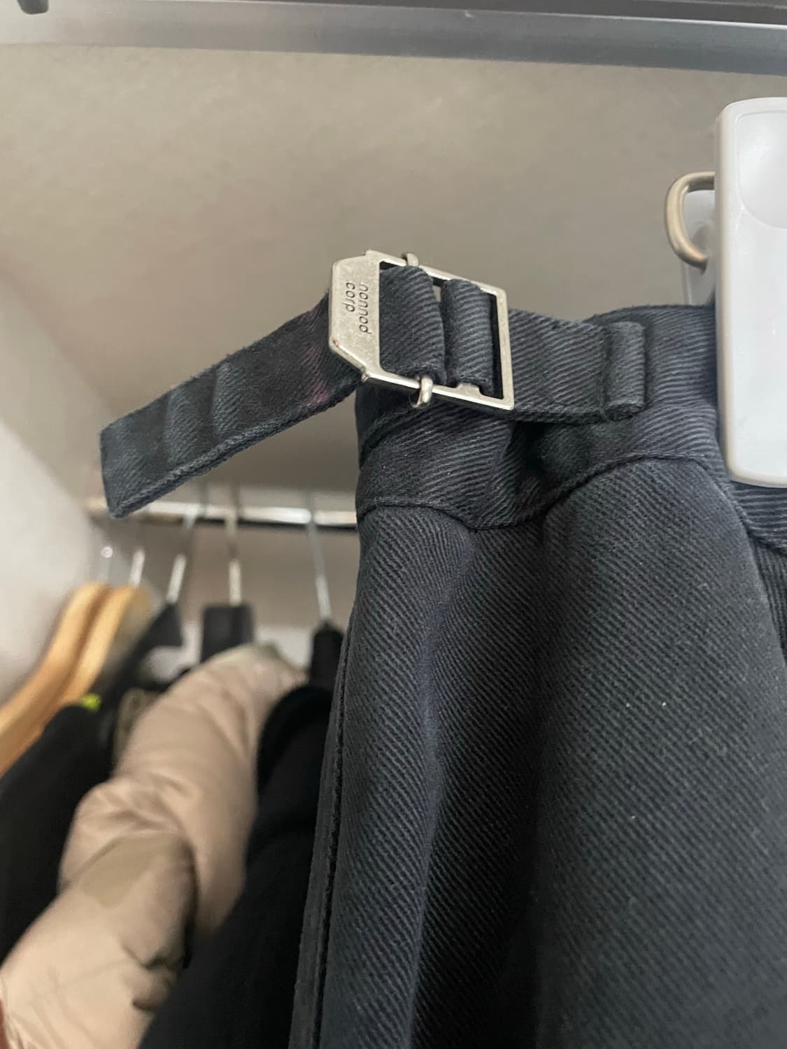 논노드 더블포켓 빈티지 포켓 팬츠 블랙 3Size 상품이미지3