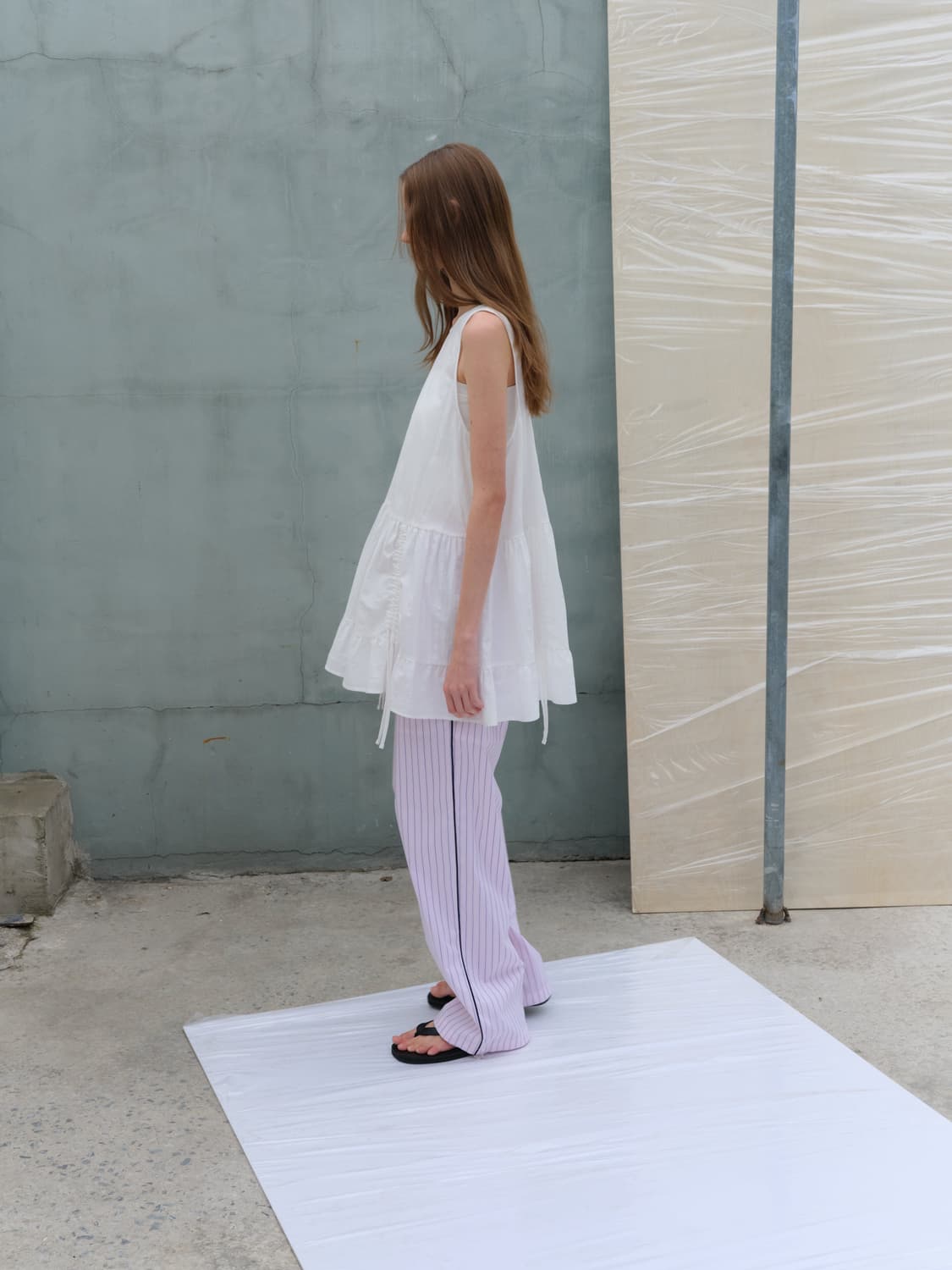 르바 Low Tiered Sleeveless Dress (levar) 상품이미지6
