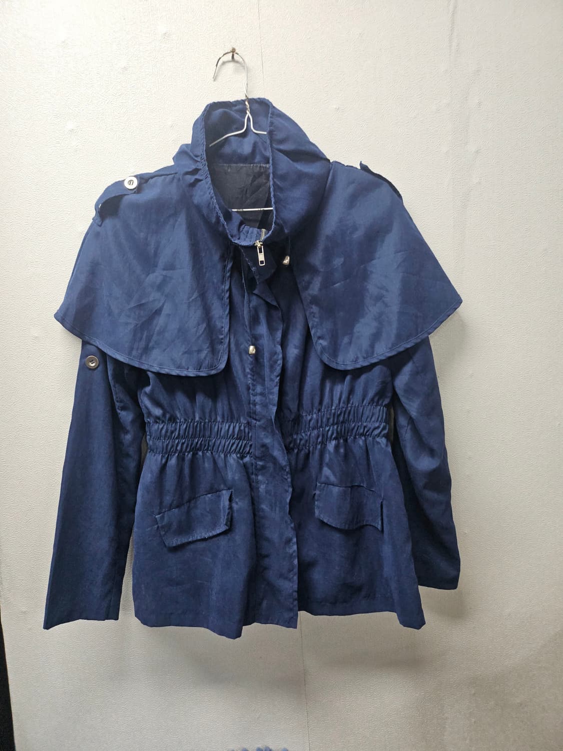 블루 바람막이 자켓 S 상품이미지1