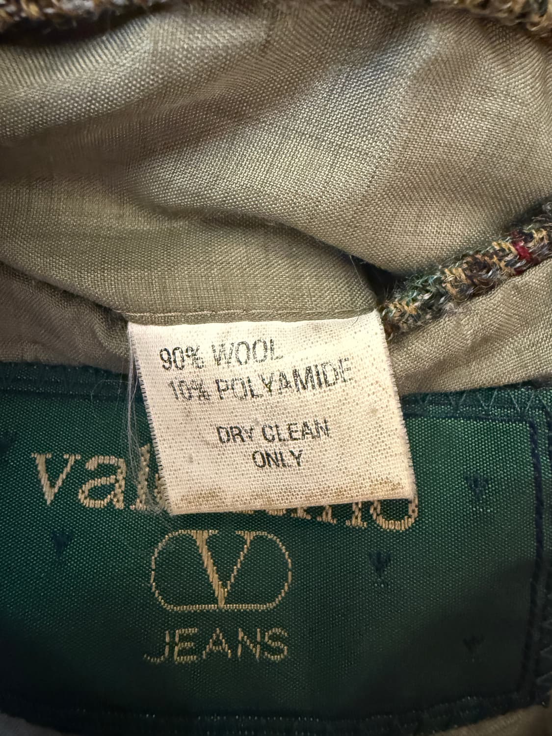 90s Valentino 울 3버튼 블레이저 XL 상품이미지4