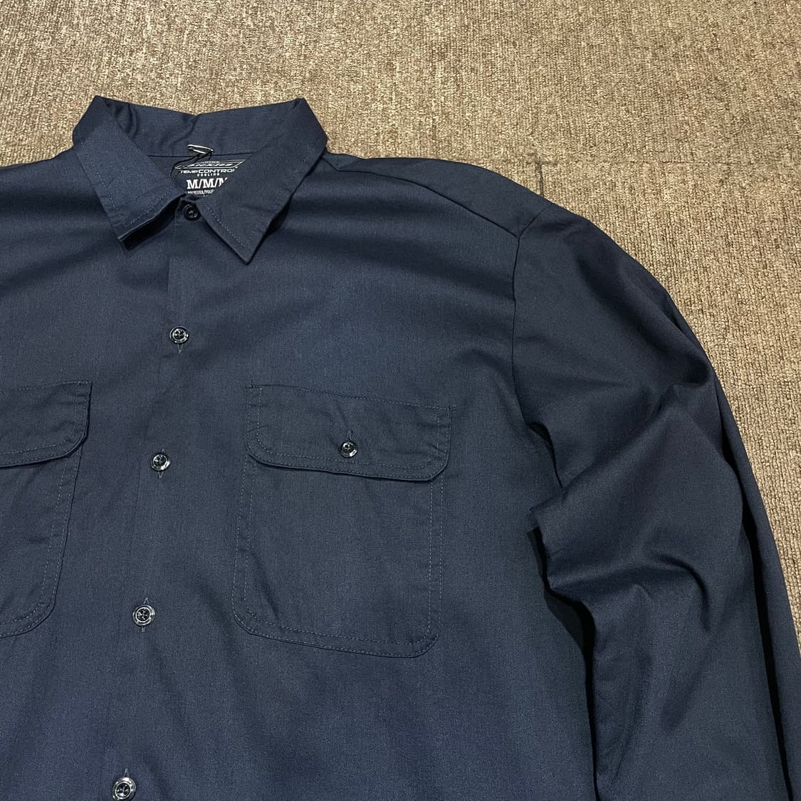 (M) Dickies 디키즈 워크 셔츠 네이비 상품이미지3