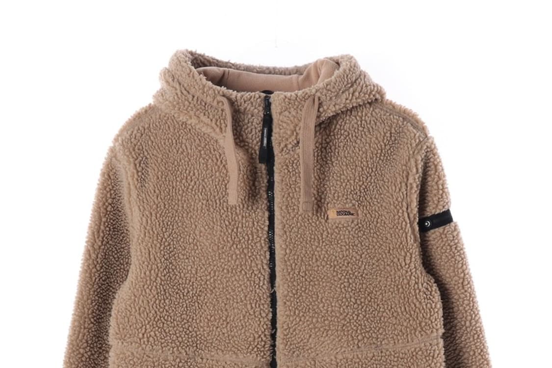 내셔널지오그래픽 코스토니 뽀글이 플리스 후드 집업 베이지 M 상품이미지4