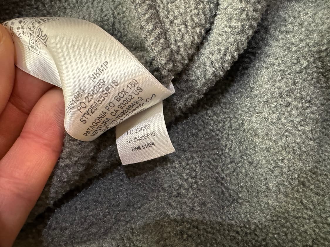 파타고니아 신칠라 스냅티 풀오버  여성M 상품이미지5