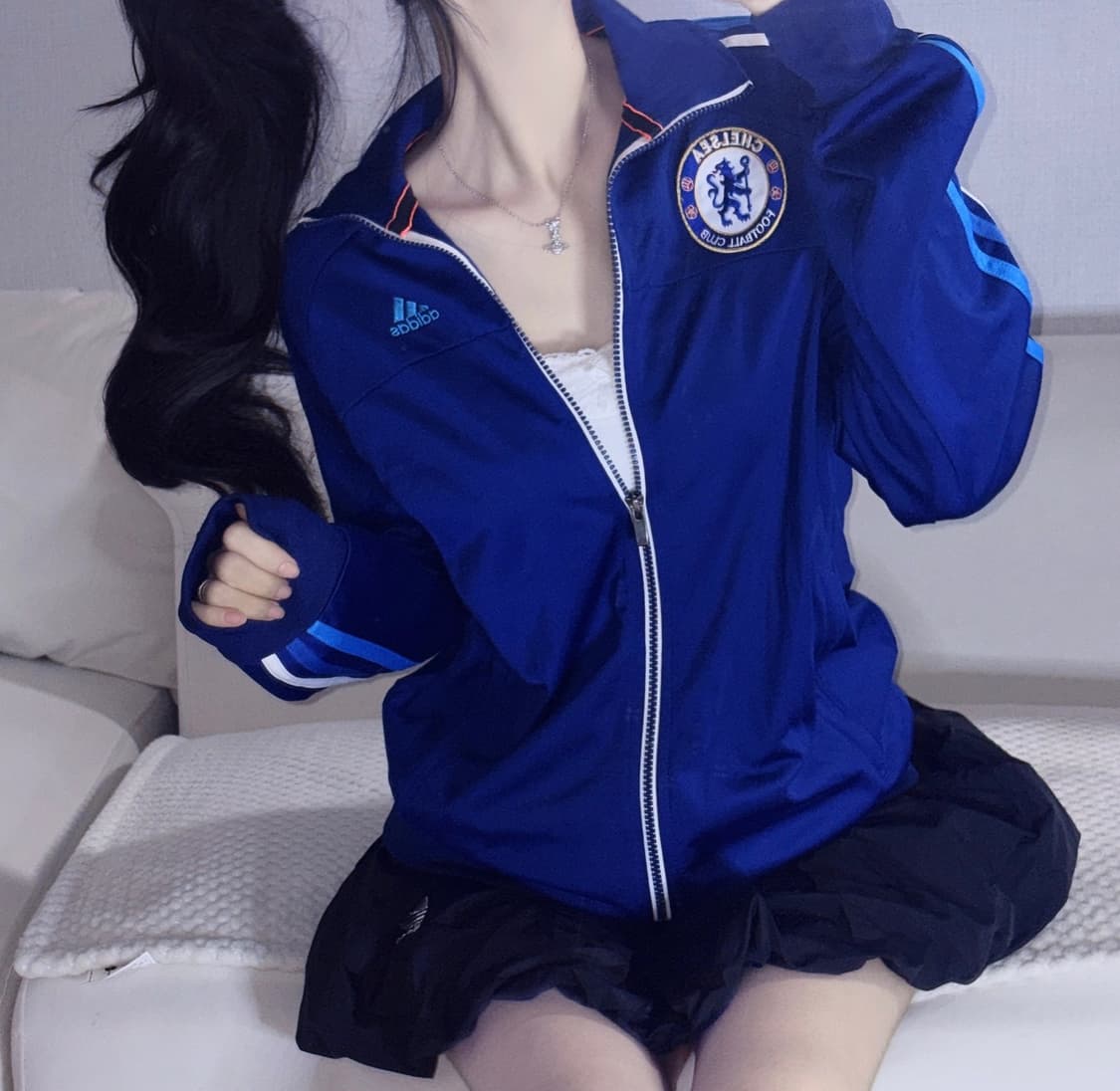 🐰아디다스 그라데이션 첼시 커스텀 트랙탑💙 상품이미지2