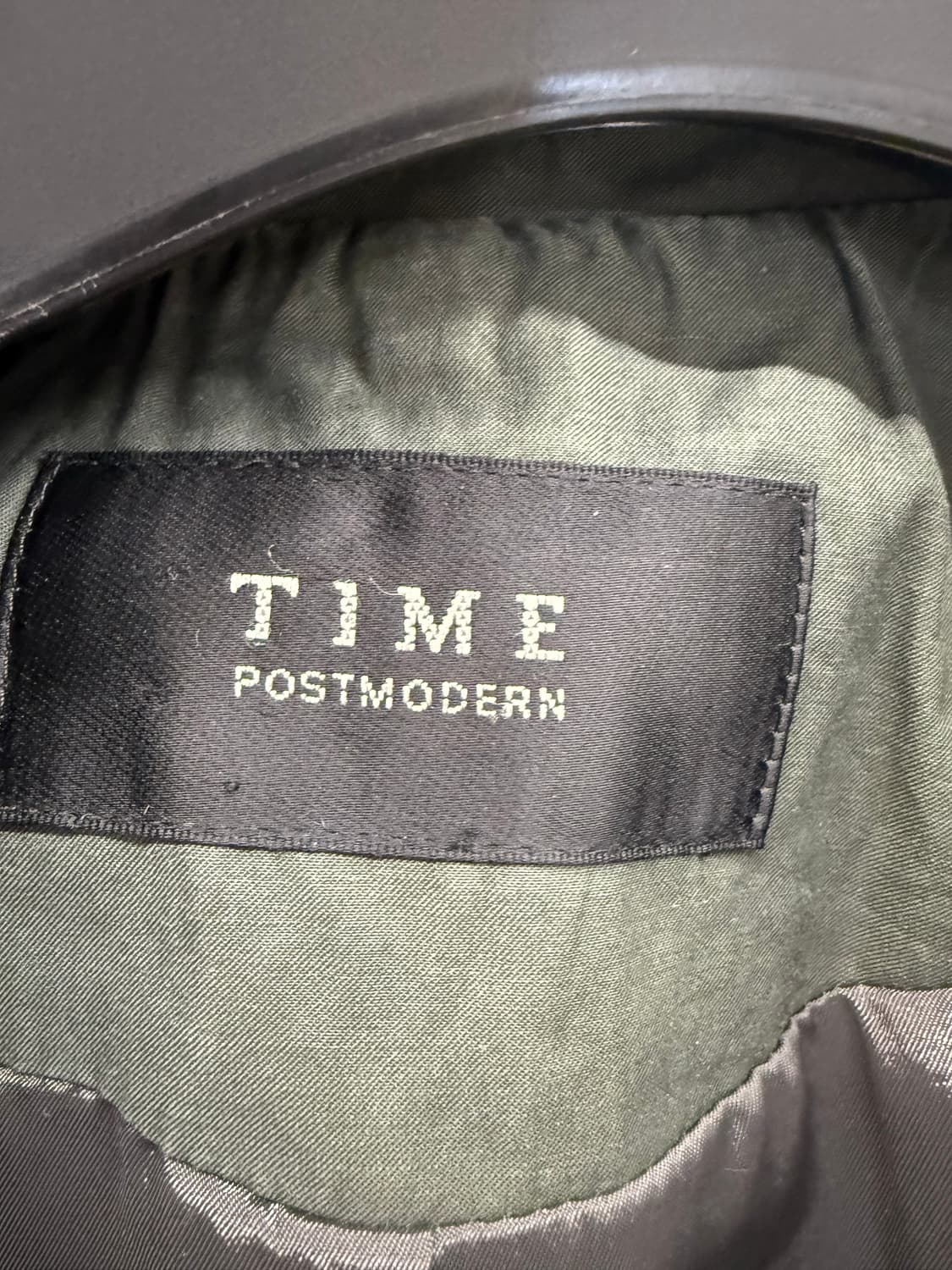 TIME 타임 트렌치 코트 카키색 M 상품이미지3