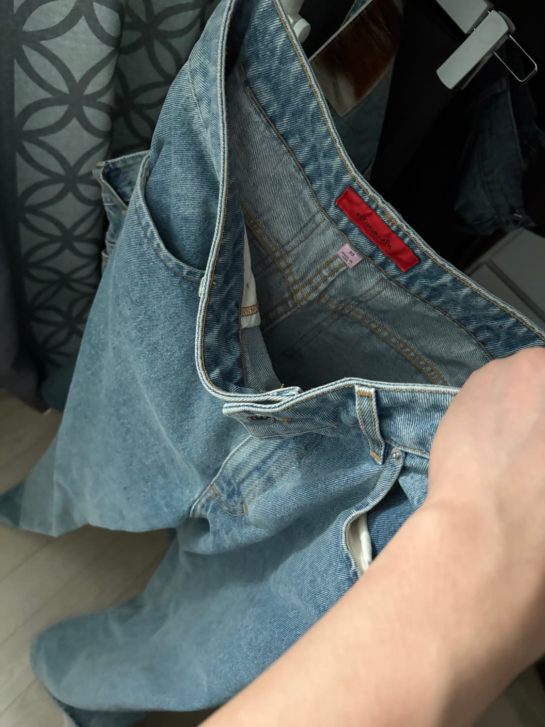 [33] 에크하우스라타 와이드 레그 데님 상품이미지1