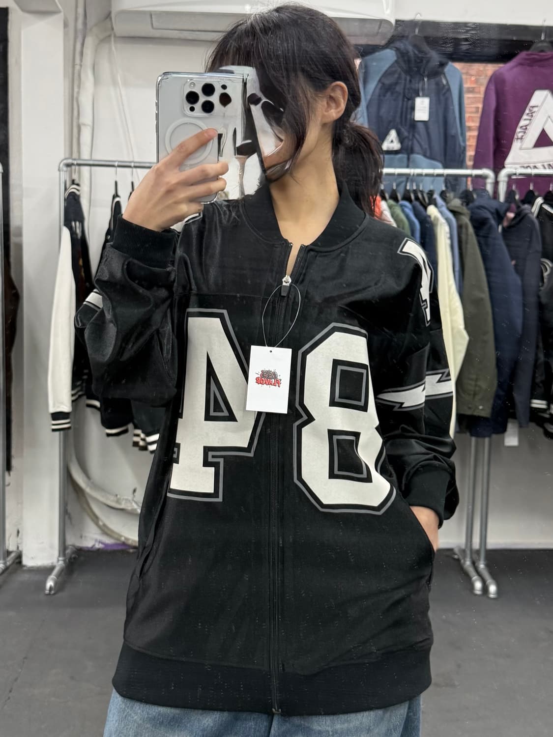 히스테릭 글래머 글로시 트랙자켓  상품이미지3