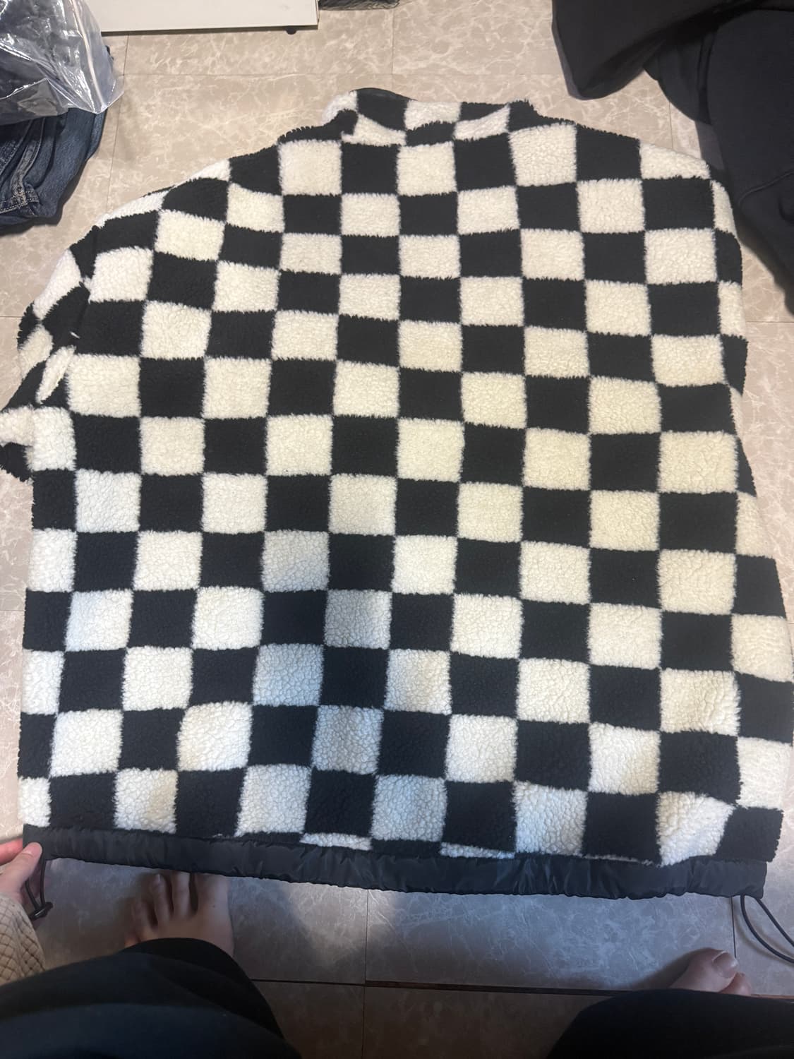 XL사이즈 반스 리버시믈 체커 후리스 상품이미지4