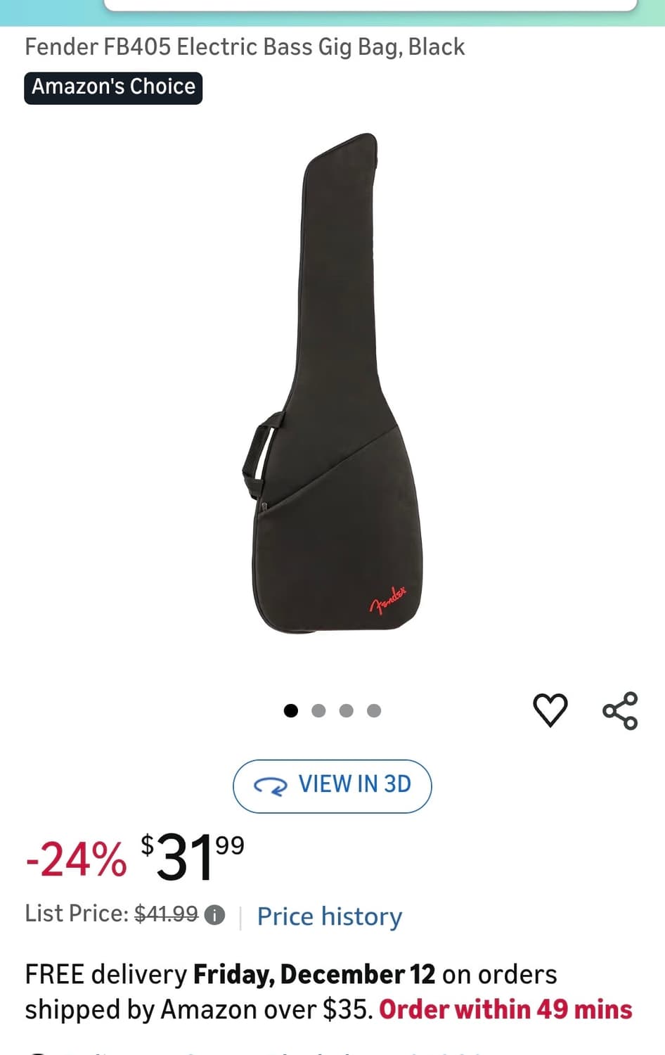 Squier FSR bullet 머스탱 일렉 기타 상품이미지3