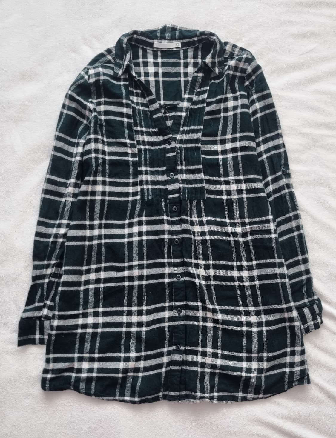 빈티지 모리걸 하구미 체크 티셔츠 상품이미지1