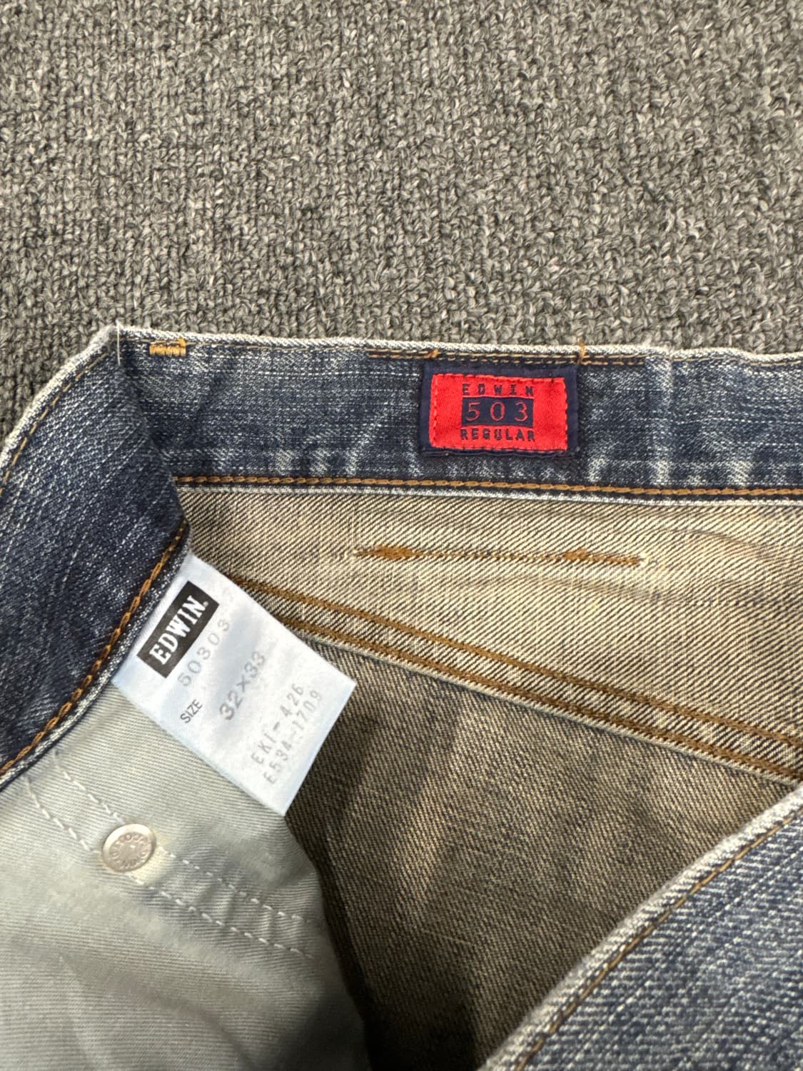 32)에드윈 빈티지 워싱 50303 데님팬츠 상품이미지5