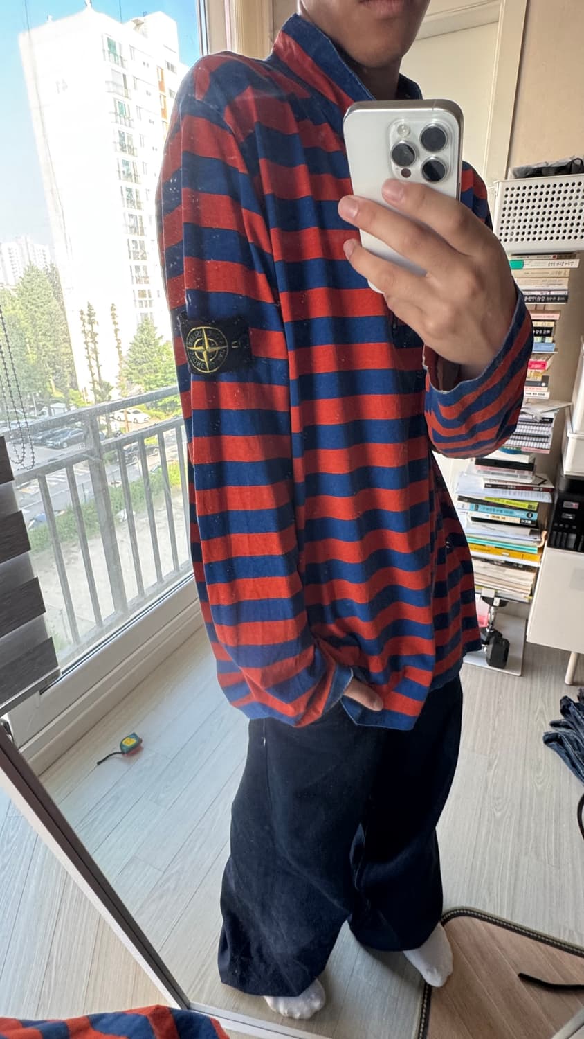 스톤아일랜드 x 슈프림 16ss 하프집업 상품이미지1