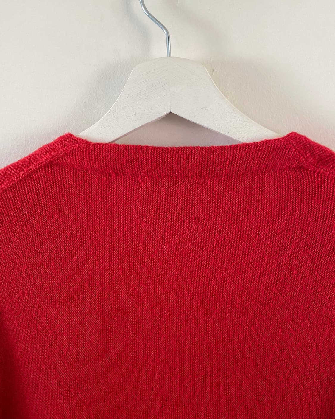 80s 빈티지 THANE 레드 아크릴 가디건 상품이미지7
