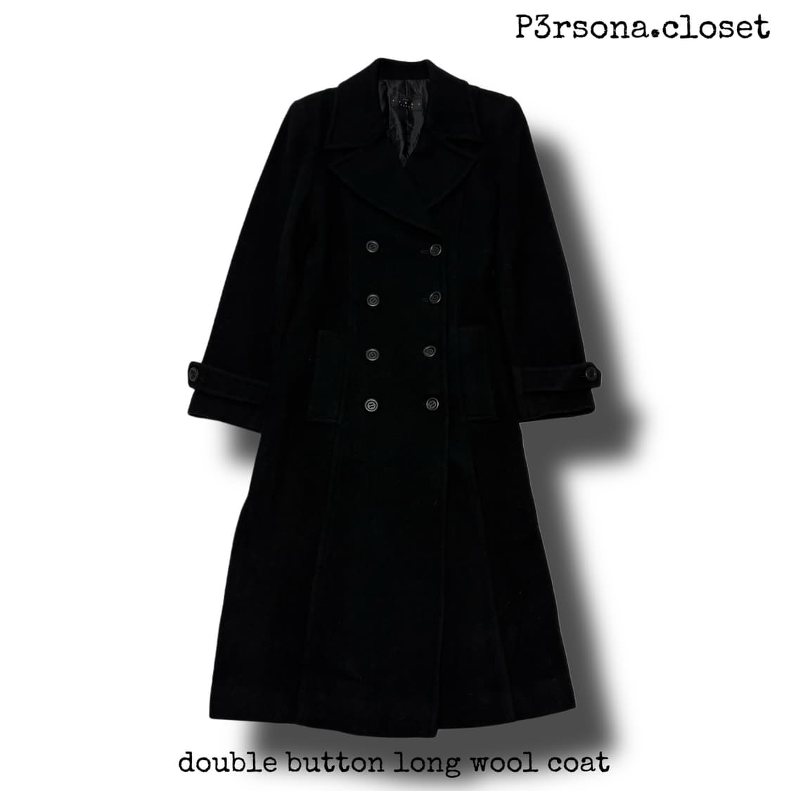 double button long wool coat 상품이미지1