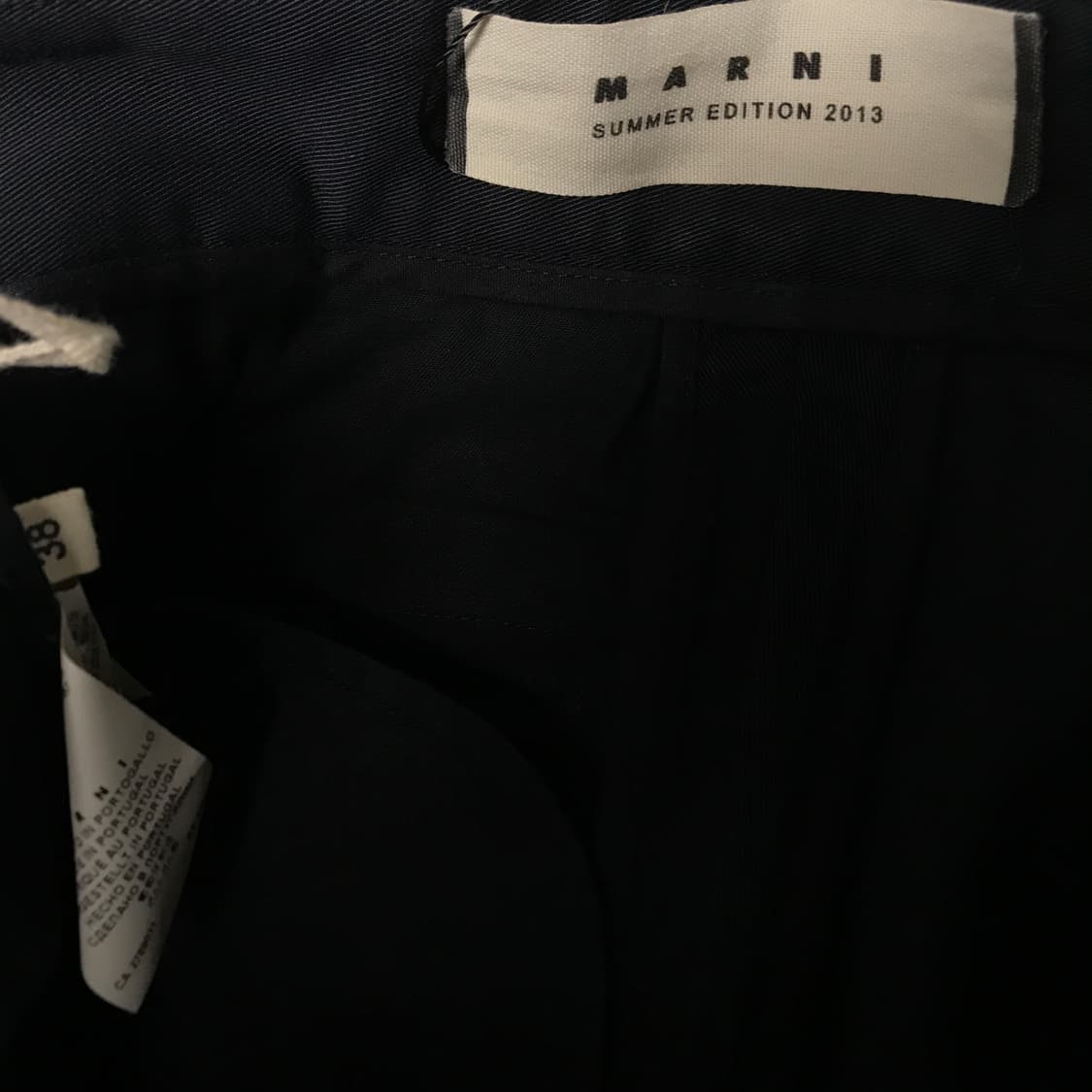 마르니 블랙 코튼 팬츠 38(W) 상품이미지5
