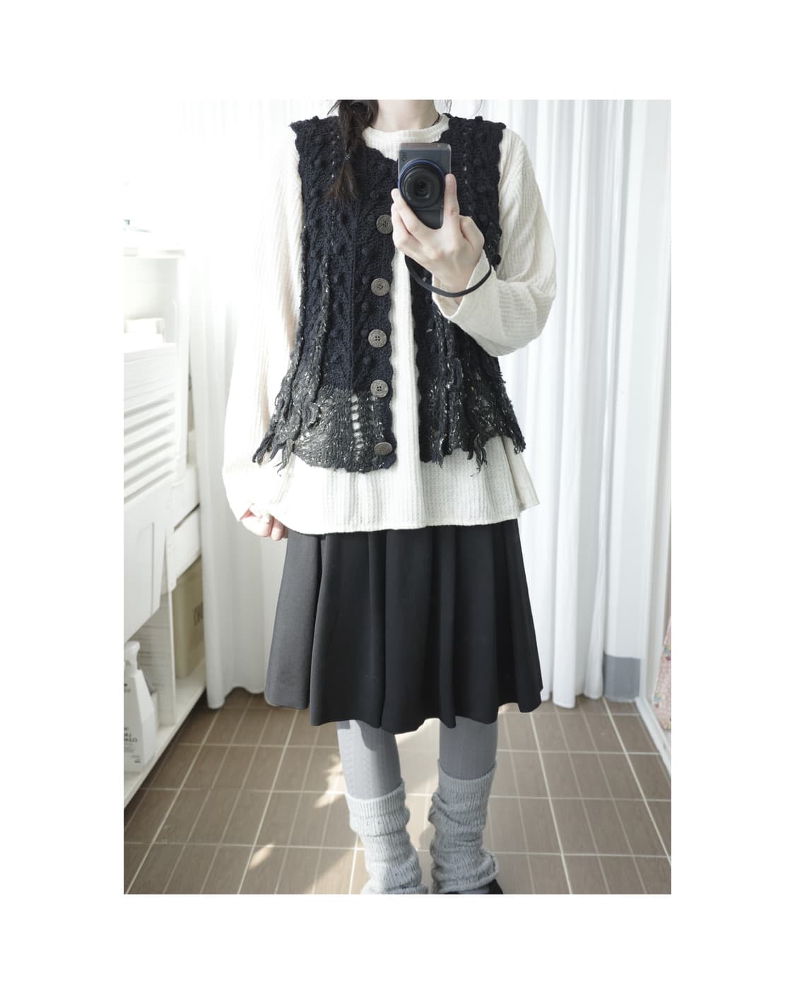 Amu vintage knit vest 상품이미지1