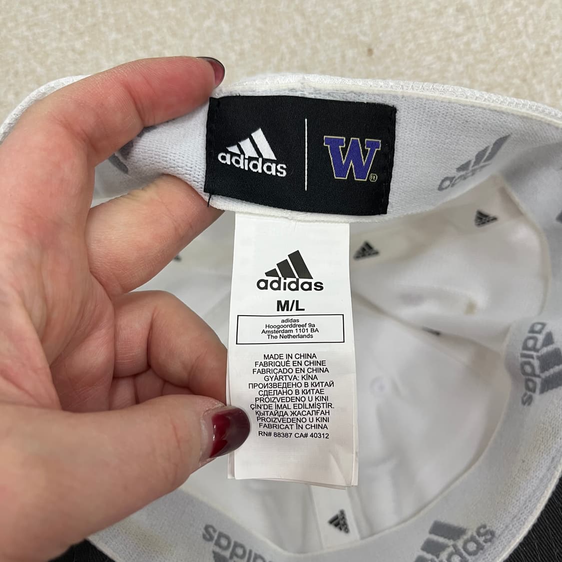 M-L 아디다스 워싱턴허스키 볼캡 모자 0123M 상품이미지5