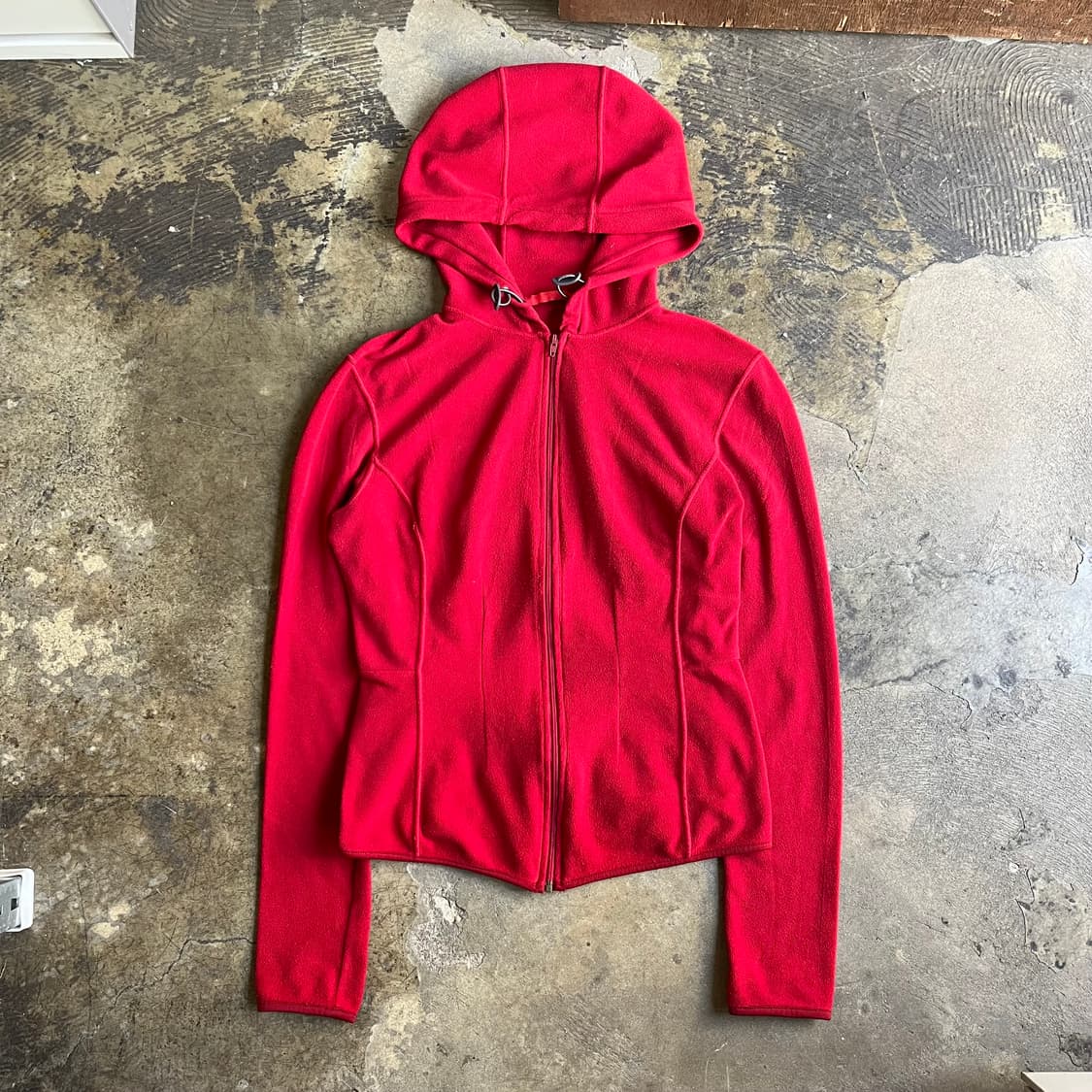 프라다 레드라인 풀집 후즈 플리스 자켓  상품이미지1