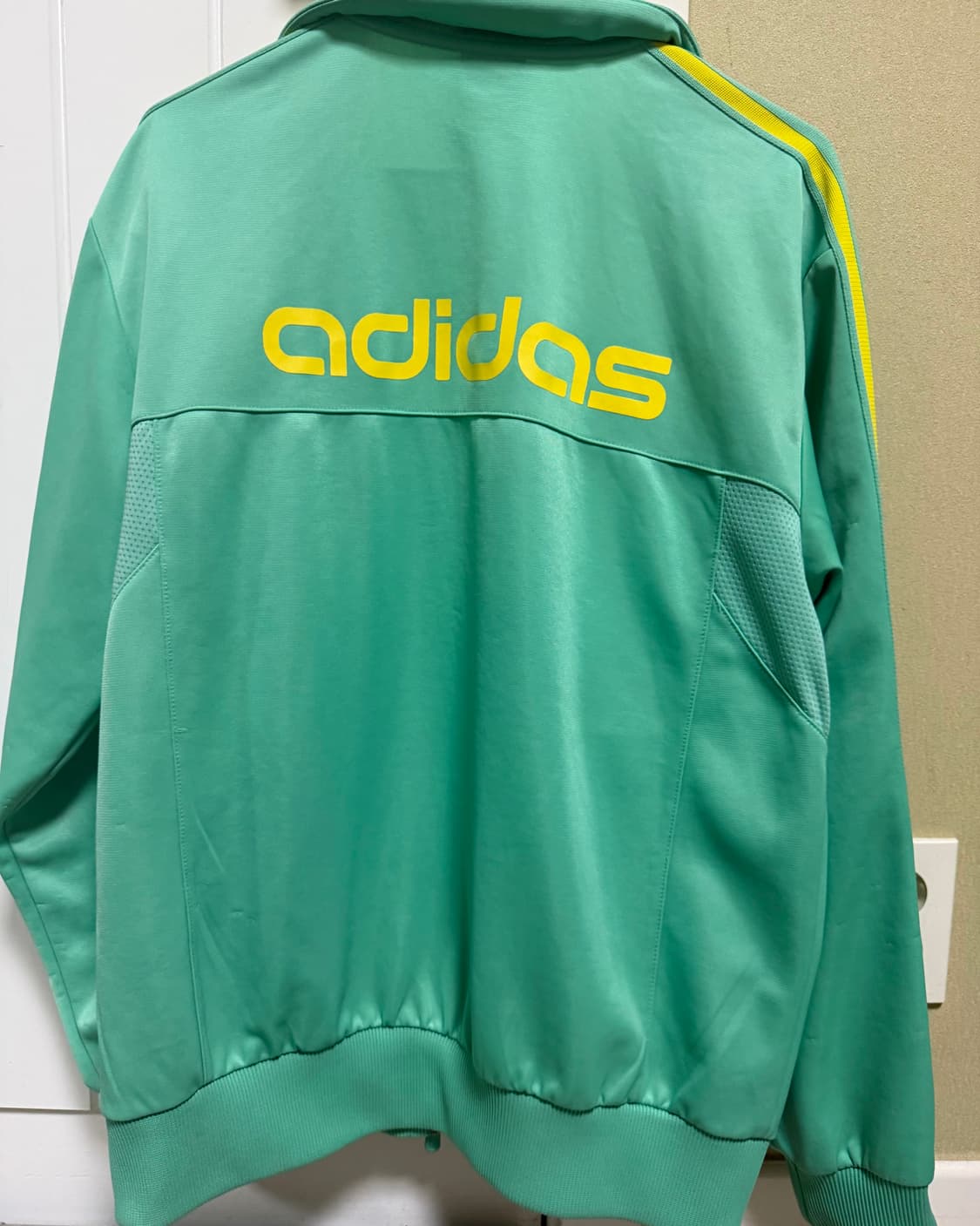 ADIDAS 아디다스 HSM 니트 수트 민트 옐로우 상품이미지4