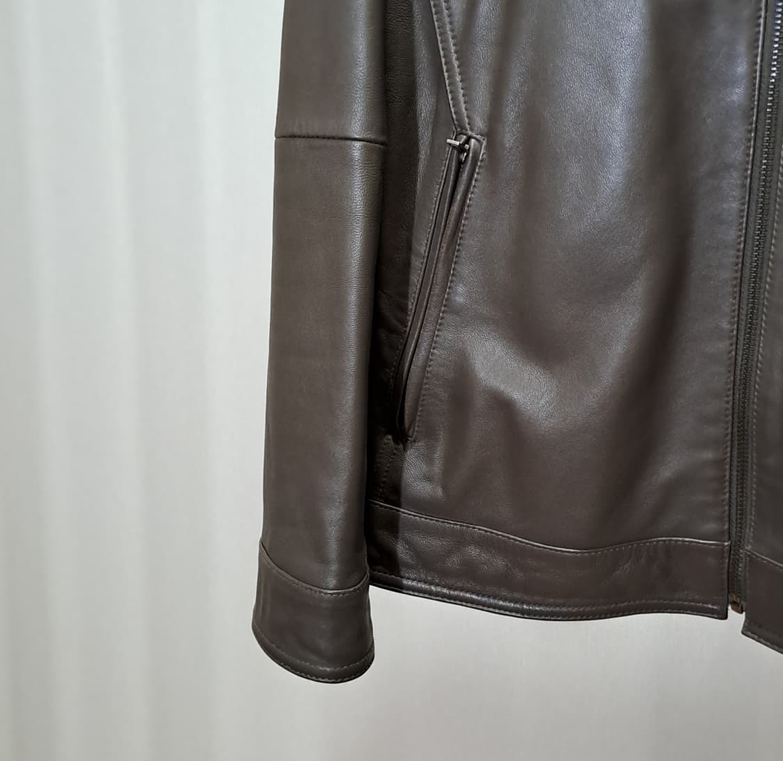 (택포) 폴리스 양가죽 싱글자켓 95 B722 상품이미지4