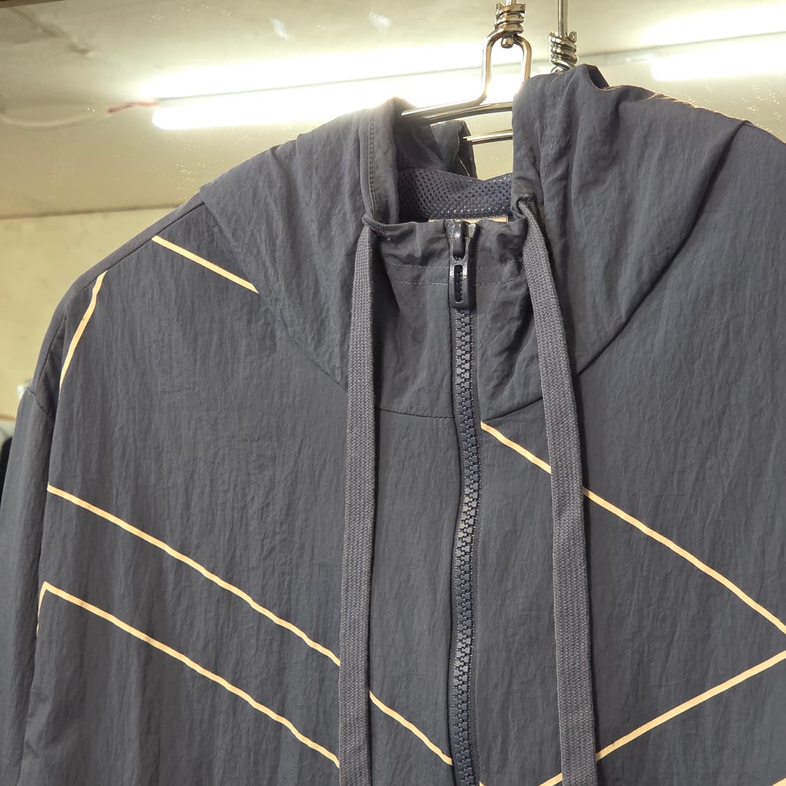 아디다스 블루 아노락 바람막이 후드 상품이미지3