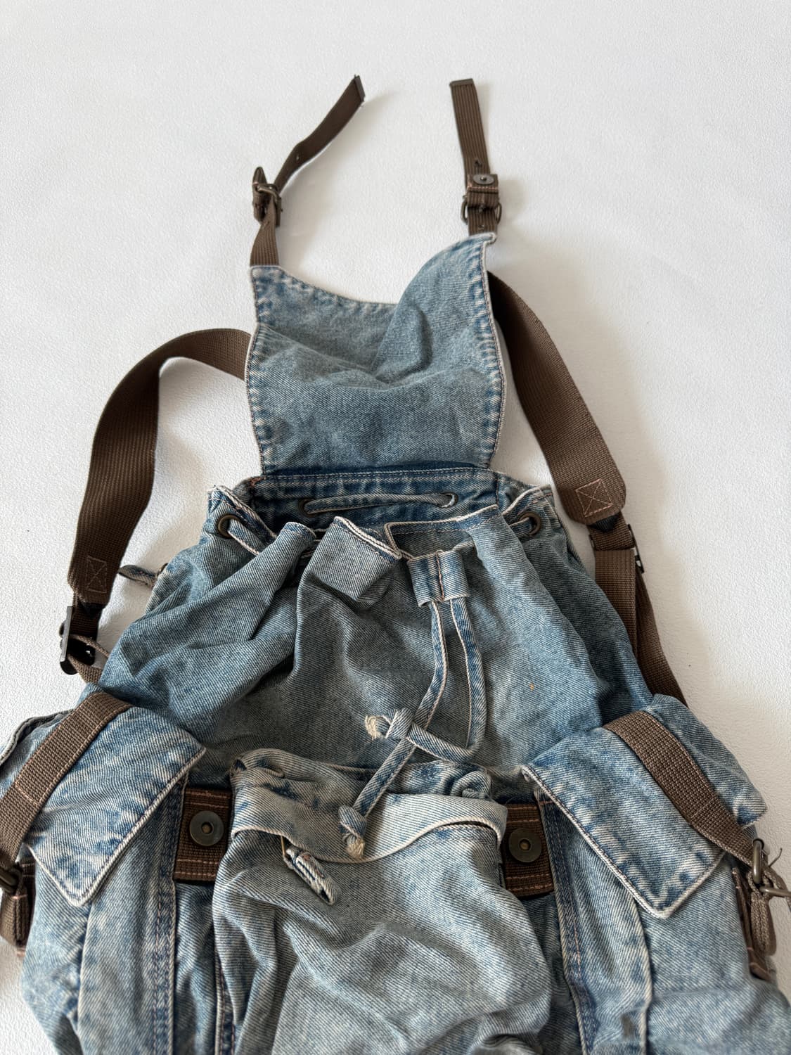 Pre owned 데님 3포켓 백팩 상품이미지6