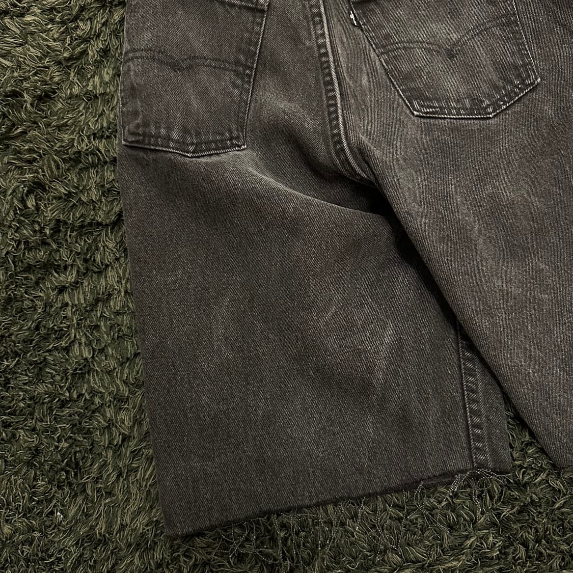 (31.5inch) 80s 리바이스 데님쇼츠 흑청반바지 상품이미지3