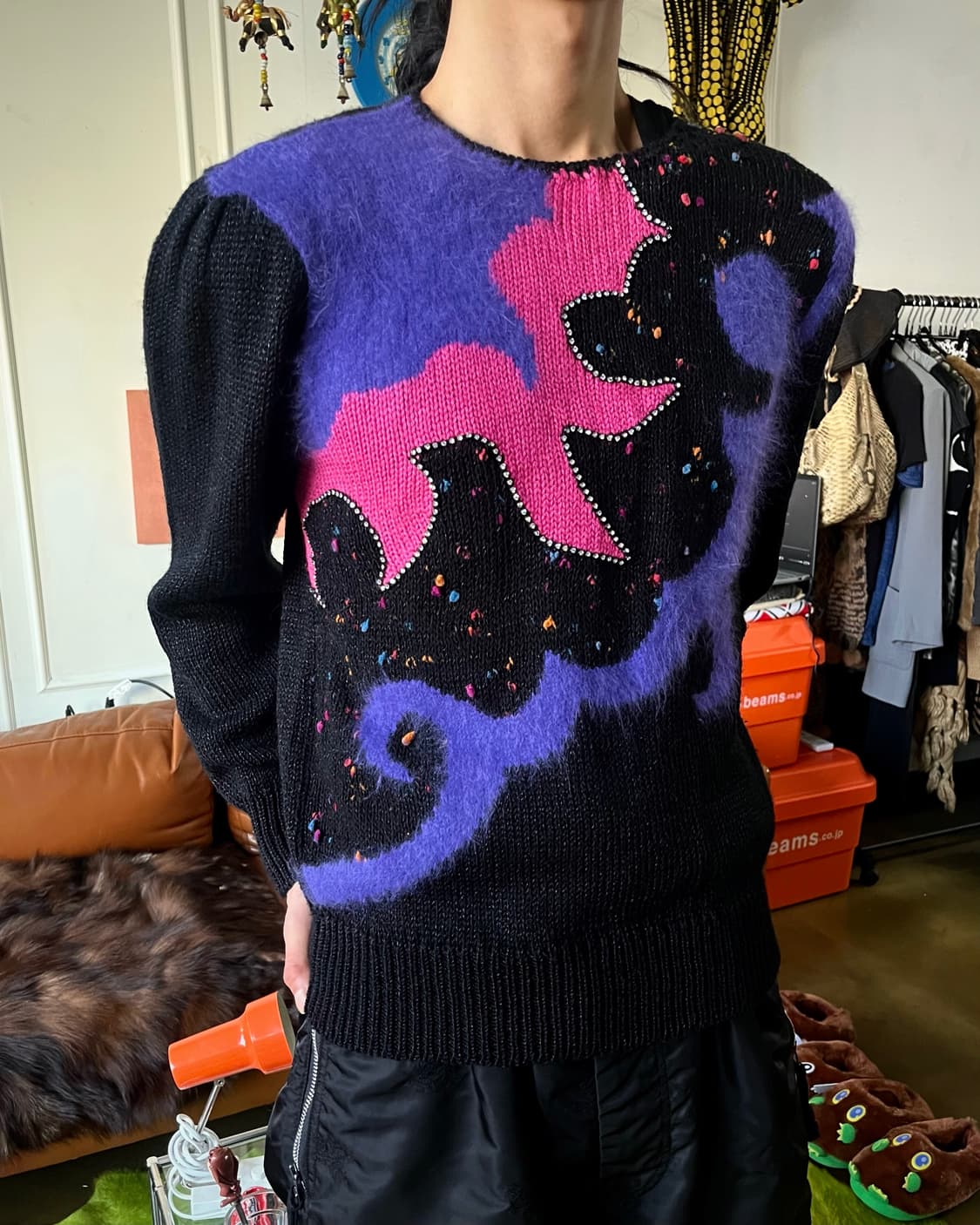 1980-90s R.O.C. Old 3D Tribal Knit 상품이미지2