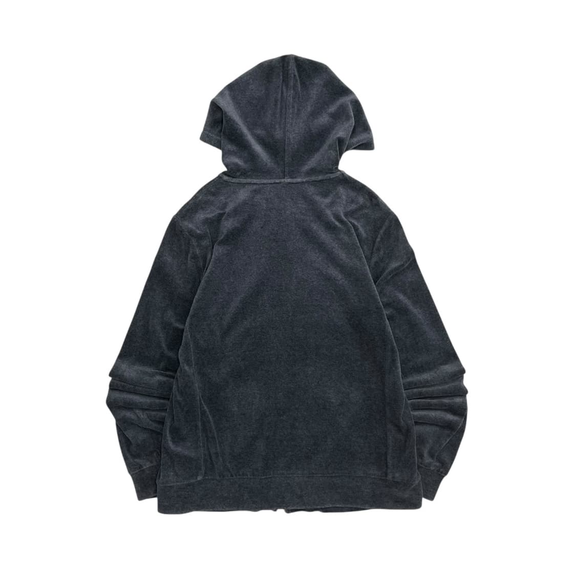 재팬 셔링 차콜 벨벳 후드집업 L 상품이미지3