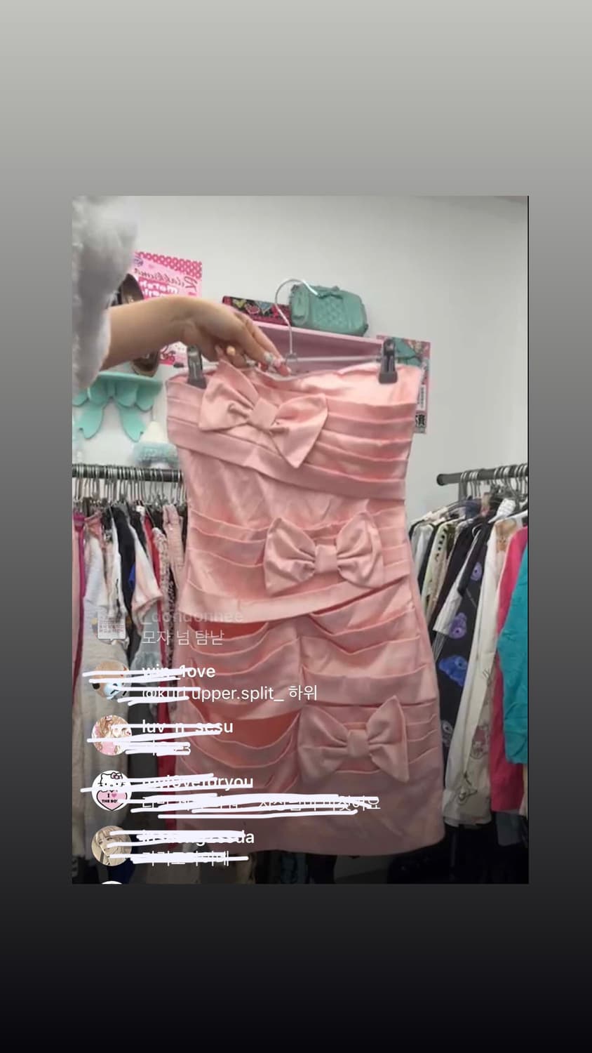 히메갸루 빅리본 핑크 원피스 사니루 빈티지리즈리사트랄라라st 핀터하라주쿠 상품이미지2