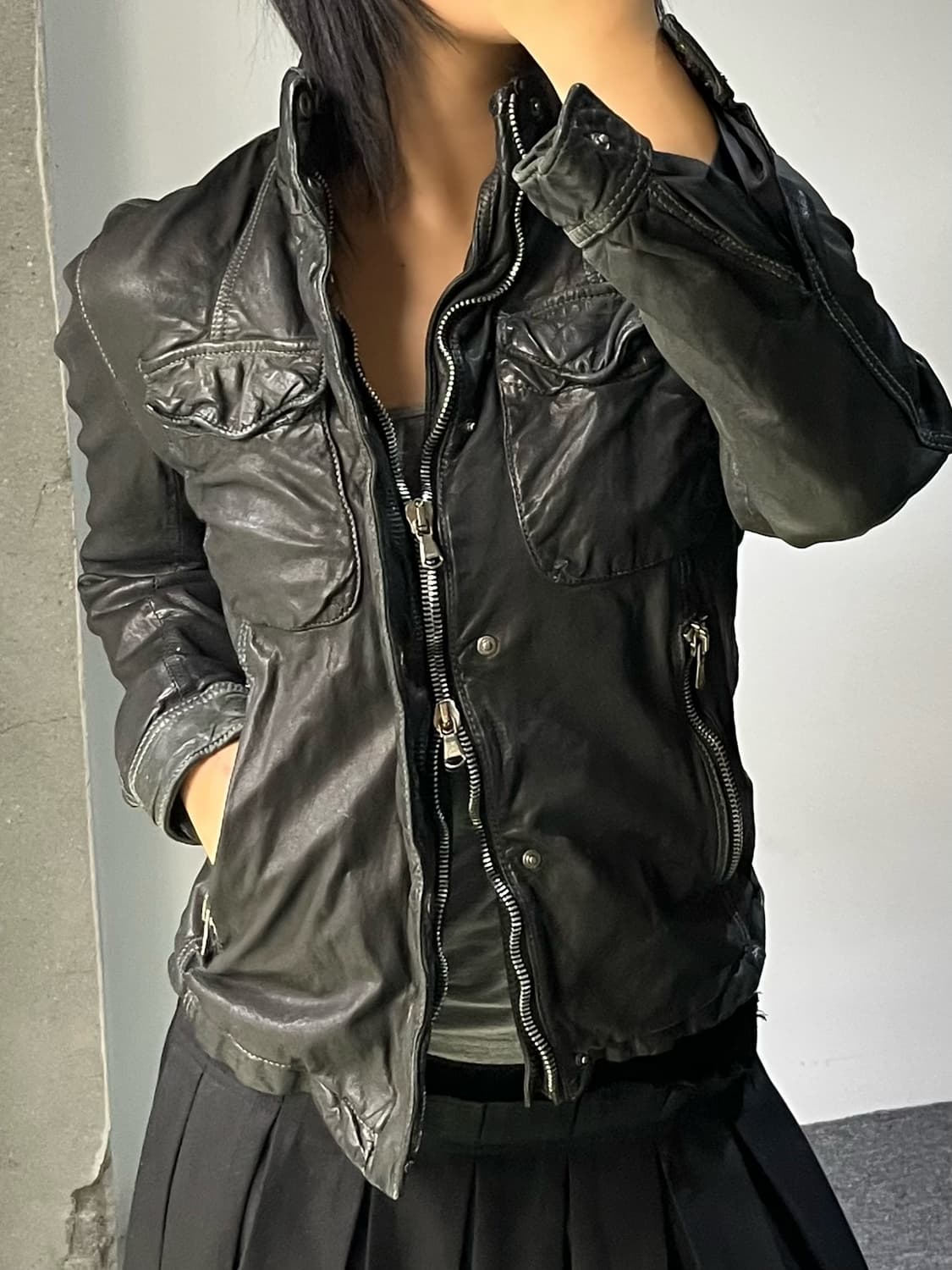 Lat 40.8 램 레더 자켓 상품이미지1