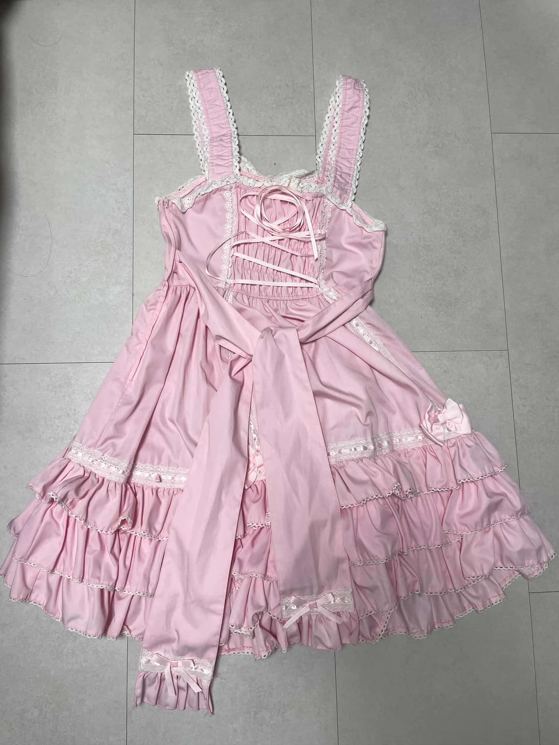 바디라인 로리타 핑크 점스카 상품이미지2