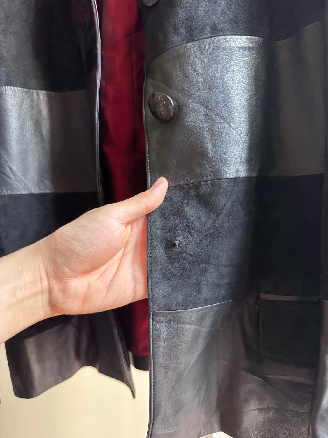 LANCETTI 램스킨 스트라이프 자켓 상품이미지8