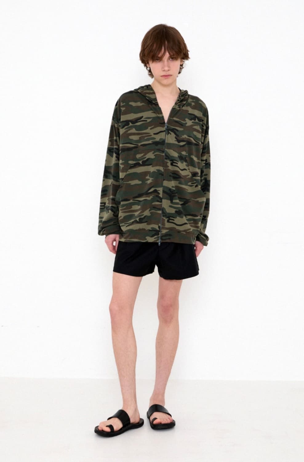 261 CAMO LIGHTWEIGHT ZIP HOODIE (WOODLAN 상품이미지1