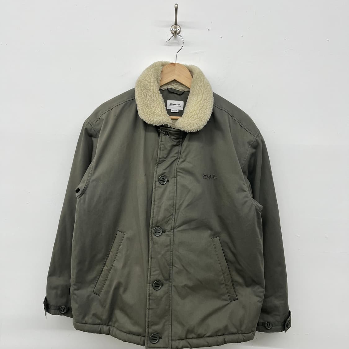 커버낫 쉐르파 카라 숏 패딩 L 상품이미지1